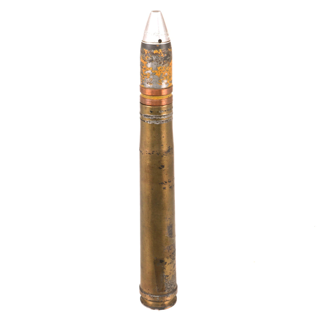 Original German WWII Flak High Explosive 3.7cm Shell - 37mm Anti-Tank - Dated 1939/40 Original Items