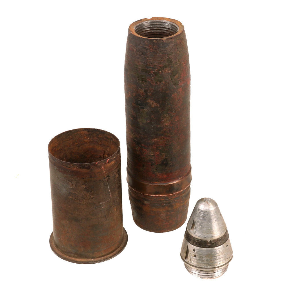 Original German WWII Inert Light Infantry 7.5cm le.IG 18 Artillery Rou ...