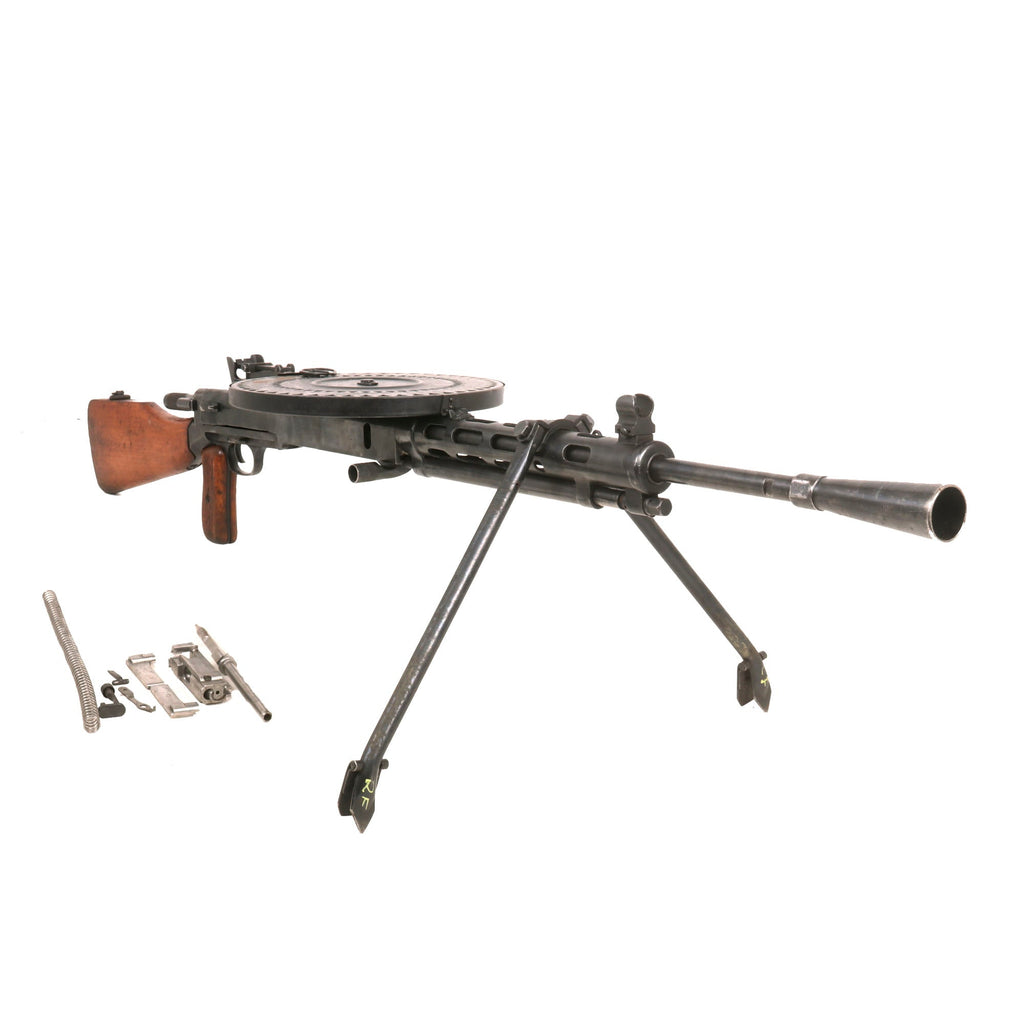 Original Polish 1955 Dated Degtyaryov DPM / DP 28 Display Light Machine Gun Serial TM0728 with Pan Magazine & Internal Parts Original Items