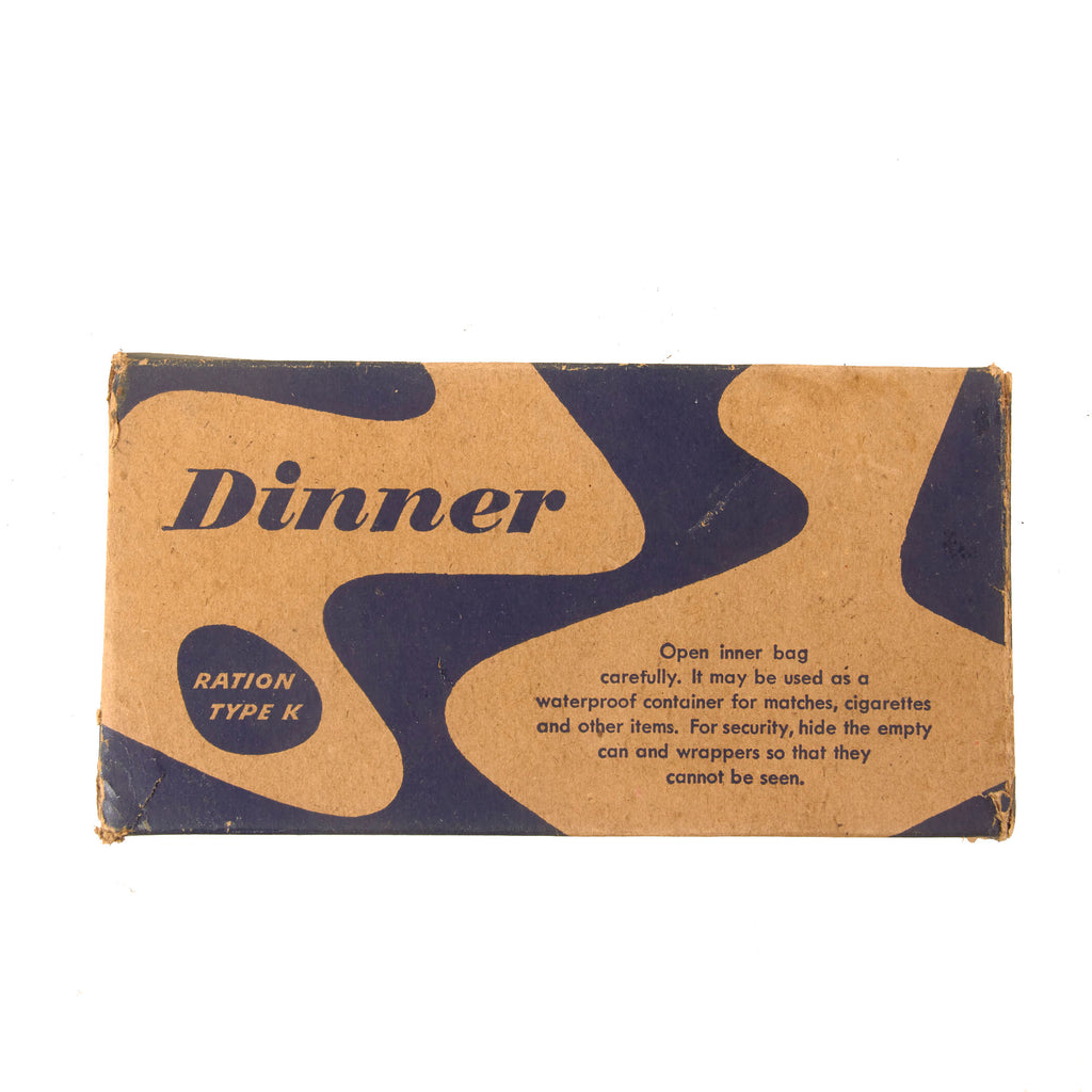 Original U.S. WWII K-Ration "Morale Series" Dinner Meal Unit by Beech-Nut Packing Company - Sealed