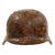 DRAFT Original German WWII Stalingrad Battlefield Dug M35 Relic Snow Camouflage Helmet Shell - Size 68 (Copy) Original Items