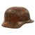 DRAFT Original German WWII Stalingrad Battlefield Dug M35 Relic Snow Camouflage Helmet Shell - Size 68 (Copy) Original Items