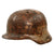 DRAFT Original German WWII Stalingrad Battlefield Dug M35 Relic Snow Camouflage Helmet Shell - Size 68 (Copy) Original Items