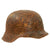 Original German WWII Courland Pocket Battlefield Dug M42 Heer Army Single Decal Relic Helmet Shell - Size 66 Original Items
