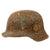 Original German WWII Courland Pocket Battlefield Dug M42 Heer Army Single Decal Relic Helmet Shell - Size 66 Original Items