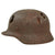 Original German WWII M40 Battle Damaged Relic Helmet - Size 64 Original Items