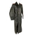 Original German WWII Heer Army Artillery Major Officer's Private Purchase Gray Leather Greatcoat by Leder-Kühne of Dresden Original Items