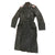 Original German WWII Heer Army Artillery Major Officer's Private Purchase Gray Leather Greatcoat by Leder-Kühne of Dresden Original Items