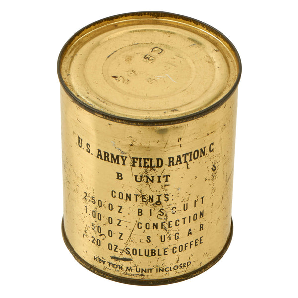 Old C Rations Original U.S. WWII Army C Ration B-Unit Can - Unopened - Dated 1942 ...