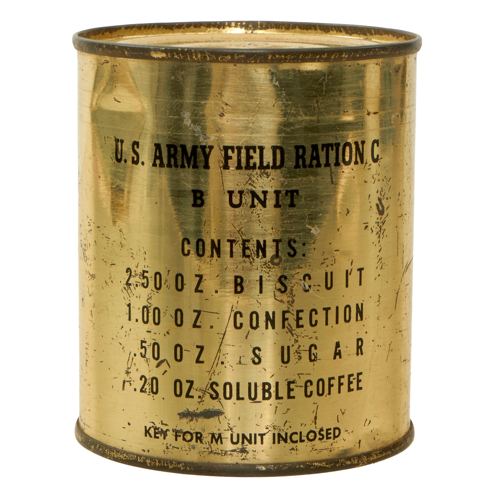 Old C Rations Original U.S. WWII Army C Ration B-Unit Can - Unopened - Dated 1942 ...
