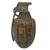 Original U.S. WWII Inert Wood & Aluminum MkII Pineapple Grenade “Shop Copy” Visual Training Aid from Aberdeen Proving Grounds Original Items