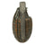 Original U.S. WWII Inert Wood & Aluminum MkII Pineapple Grenade “Shop Copy” Visual Training Aid from Aberdeen Proving Grounds Original Items