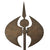 Original Indo Persian Mid-19th Century Double Headed Tabar Battle Axe with Gorgeous Etching Original Items