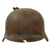 Original German WWII Ground Dug Heer Single Decal M40 Battle Damaged Relic Helmet Shell - Size 66 Original Items