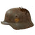 Original German WWII Ground Dug Heer Single Decal M40 Battle Damaged Relic Helmet Shell - Size 66 Original Items