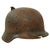 Original German WWII Ground Dug Heer Single Decal M40 Battle Damaged Relic Helmet Shell - Size 66 Original Items