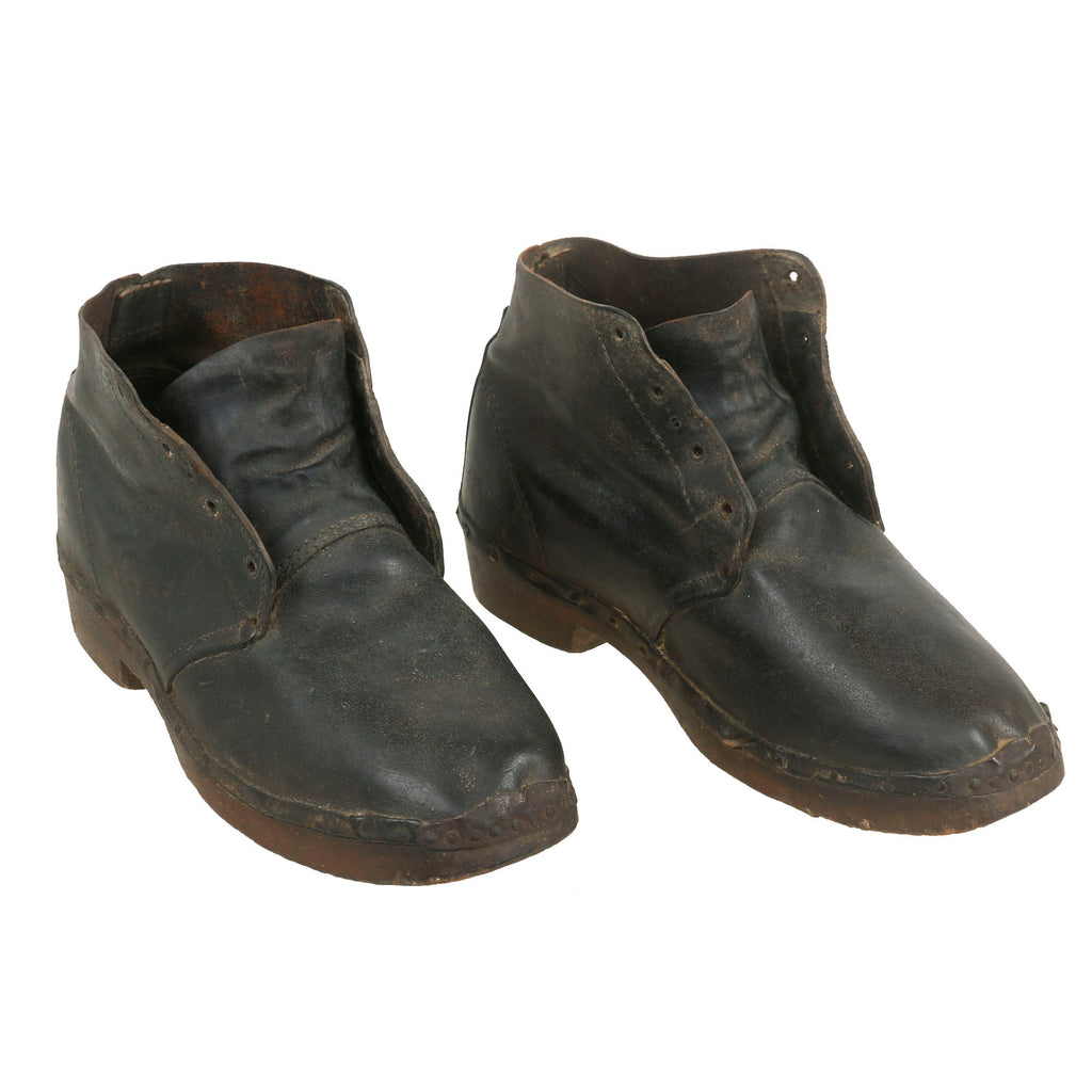 Original U.S. Civil War Era Confederate Wooden Sole “Brogan” Shoes - Patent No. 264 (11/22/1864) A.T. Purejoy of Forestville, NC for Wooden Shoe Sole Original Items