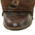 Original U.S. Civil War Confederate Cap Pouch- Quintessential Early Manufactured "Shield Front" Type with Lead Finial and Unbroken Tab Original Items