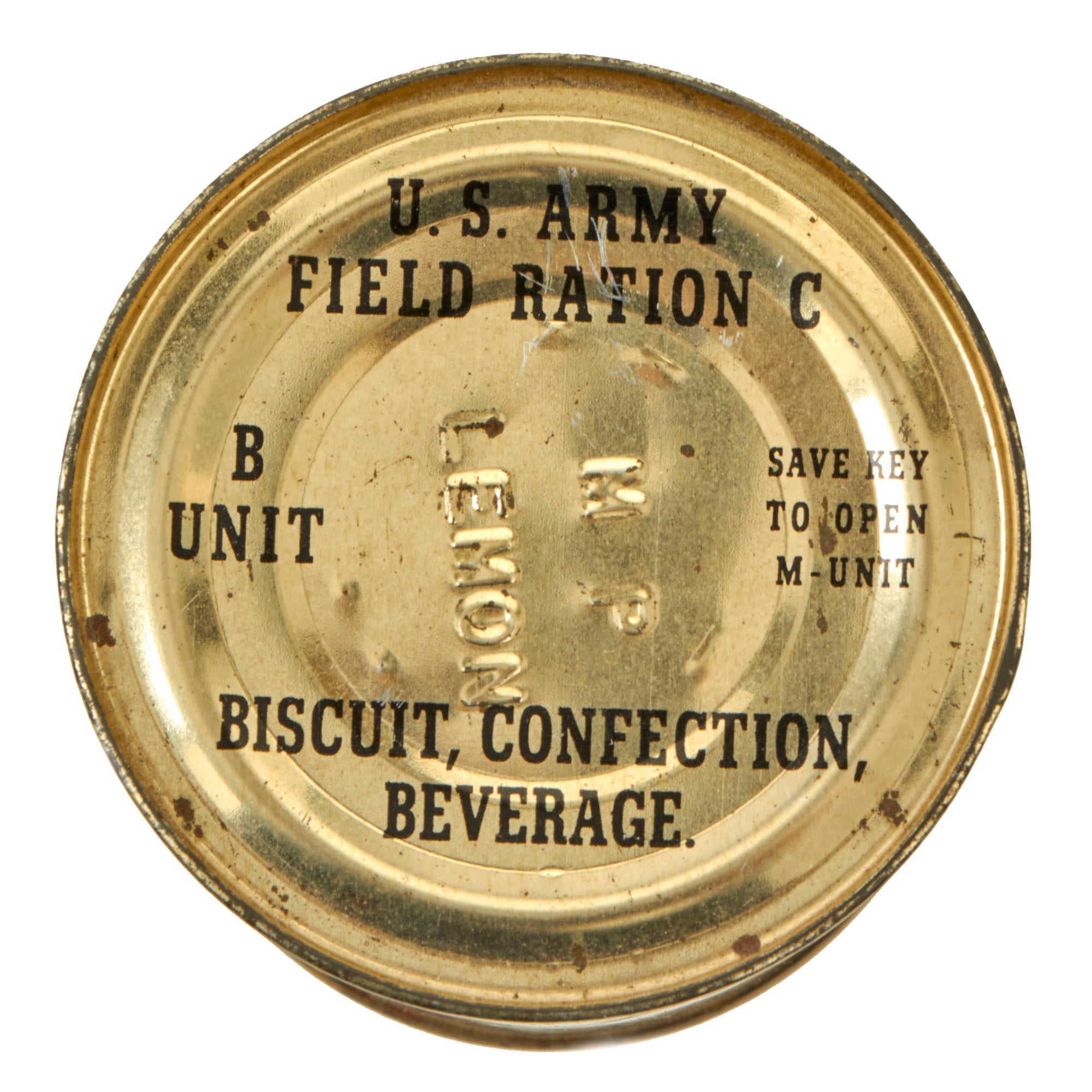 Original U.S. WWII US Army Field Ration C, B Unit With Lemon Powder- U ...