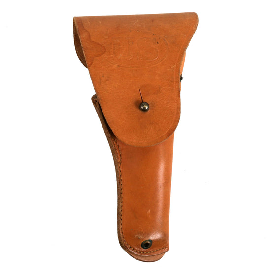 Original U.S. WWII Excellent Condition M1916 .45 Colt 1911 Leather Holster by Sears Saddlery - Dated 1942 Original Items