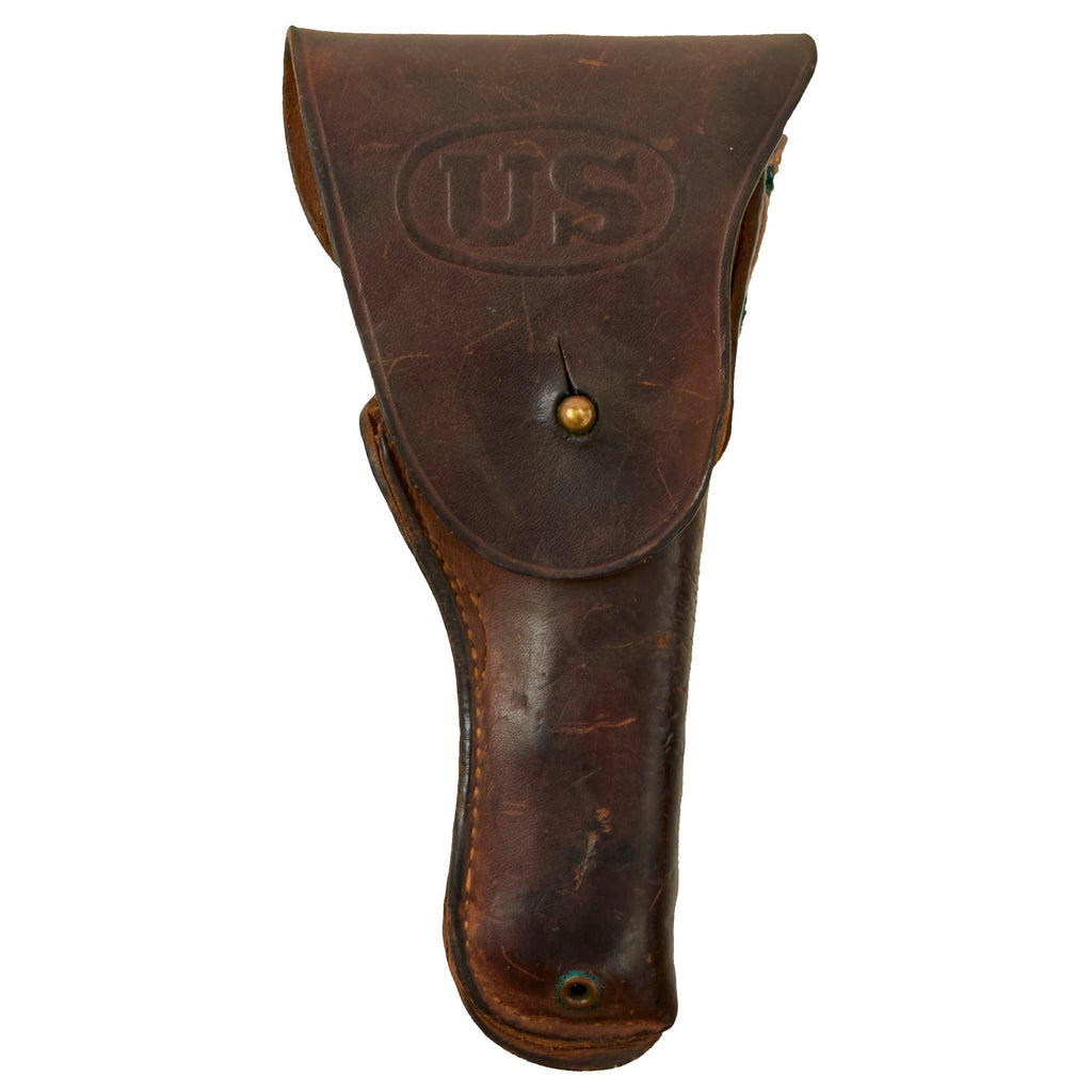Original U.S. WWII M1916 .45 Colt 1911 Leather Holster Dated 1942 by Boyt Original Items