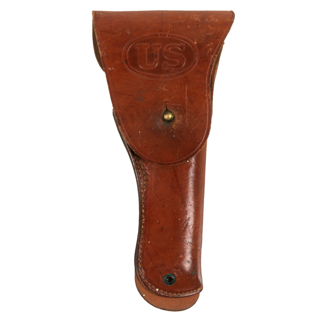 Original U.S. WWII Era Excellent Condition M1916 .45 Colt 1911 Leather Holster by Milwaukee Saddlery Co. - Dated 1942 Original Items