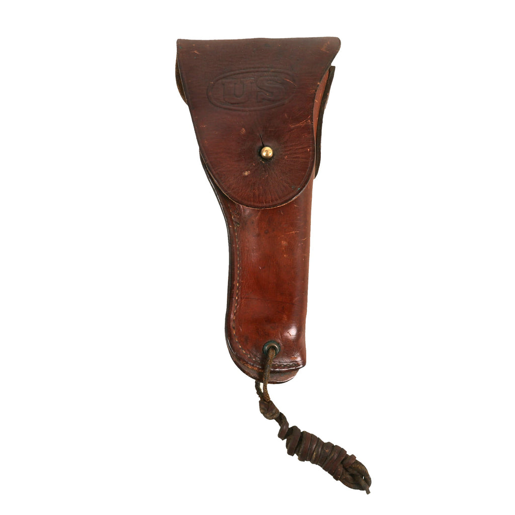 Original U.S. WWII M1911 Holster by Scarce Maker Harpham Brothers with Thong - Only 35,000 Produced Original Items