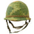 Original U.S. Vietnam War M1-C Paratrooper Helmet with Reversible Camouflage Cover - Complete Original Items