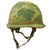 Original U.S. Vietnam War M1-C Paratrooper Helmet with Reversible Camouflage Cover - Complete Original Items