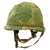 Original U.S. Vietnam War M1-C Paratrooper Helmet with Reversible Camouflage Cover - Complete Original Items