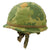 Original U.S. Vietnam War M1-C Paratrooper Helmet with Reversible Camouflage Cover - Complete Original Items