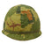 Original U.S. Vietnam War Era M1-C Paratrooper Helmet with Reversible Camouflage Cover - Complete Original Items