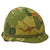 Original U.S. Vietnam War Era M1-C Paratrooper Helmet with Reversible Camouflage Cover - Complete Original Items