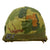Original U.S. Vietnam War Era M1-C Paratrooper Helmet with Reversible Camouflage Cover - Complete Original Items