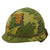 Original U.S. Vietnam War Era M1-C Paratrooper Helmet with Reversible Camouflage Cover - Complete Original Items