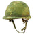 Original U.S. Vietnam M1 Paratrooper Helmet with USMC Reversible Camouflage Cover and Liner Original Items