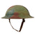 Original U.S. WWI M1917 Doughboy Helmet with Multi-Colored Camouflage Paint with Liner & Chinstrap Original Items
