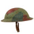 Original U.S. WWI M1917 Doughboy Helmet with Multi-Colored Camouflage Paint with Liner & Chinstrap Original Items