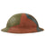 Original U.S. WWI M1917 Doughboy Helmet Shell with Multi-Colored Camouflage Paint Original Items
