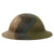 Original U.S. WWI M1917 Doughboy Helmet Shell with Multi-Colored Camouflage Paint Original Items