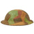 Original U.S. WWI M1917 Doughboy Helmet With Camouflage Panel Paint - Full Liner Original Items