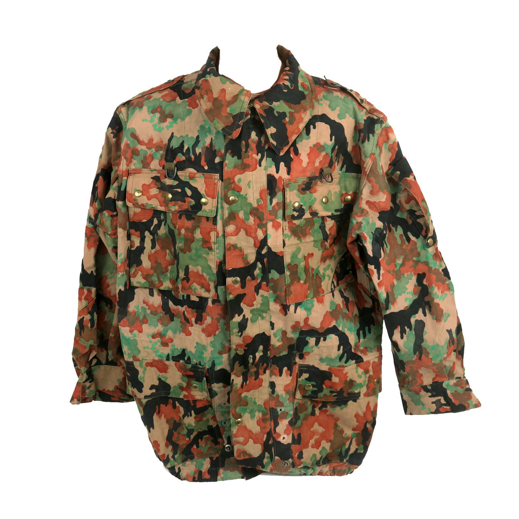 Original Belgian Early Cold War Era 1950s Experimental Leibermuster Camouflage Jacket - WWII German Designed Camouflage Original Items