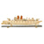 Original WWI Era Folk Art Soapstone Carved Warship "VITORIA" Matching Carved Slate & Soapstone Stand Original Items