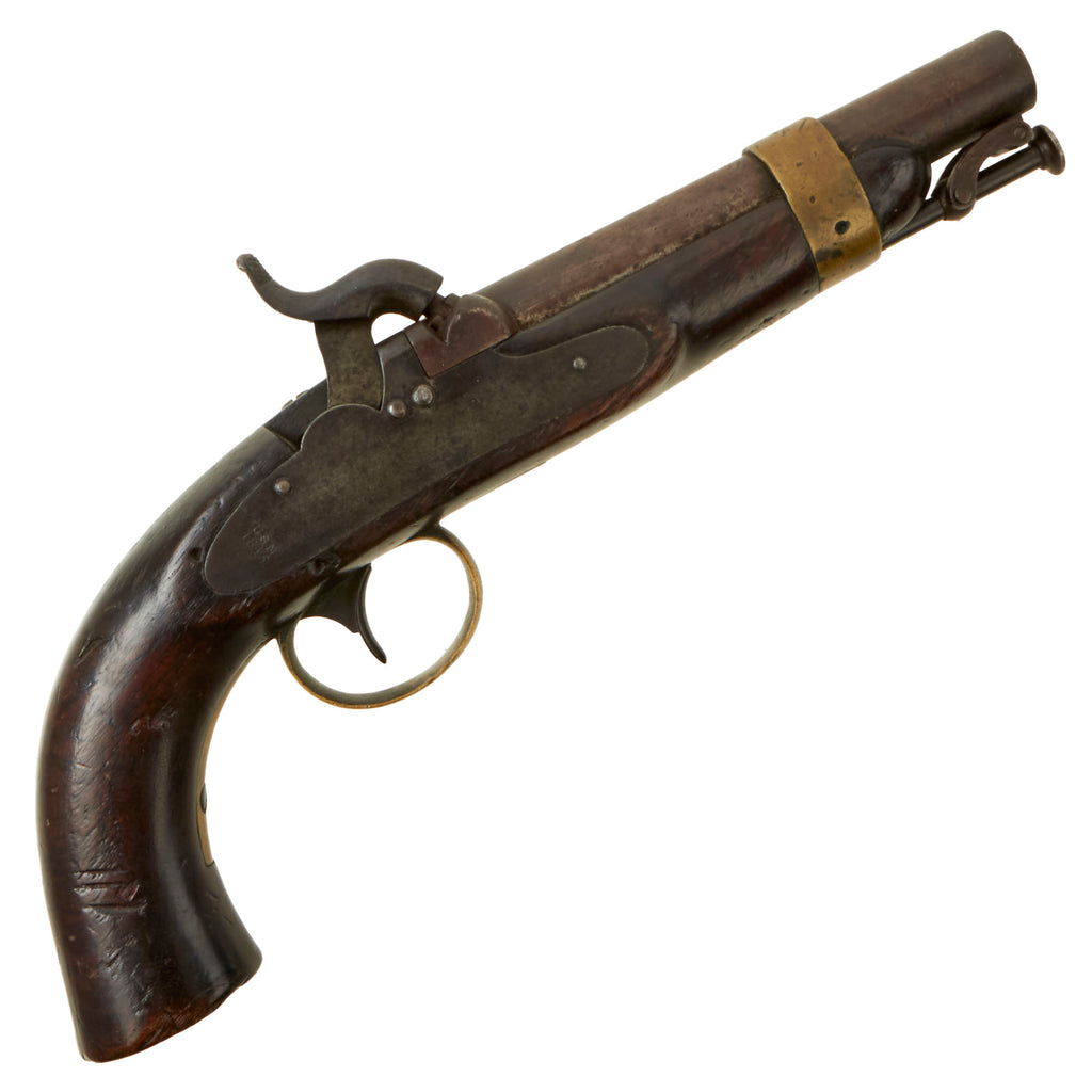 Original U.S. Model 1842 Internal Hammer Naval Percussion Pistol by N.P. Ames - dated 1845 Original Items
