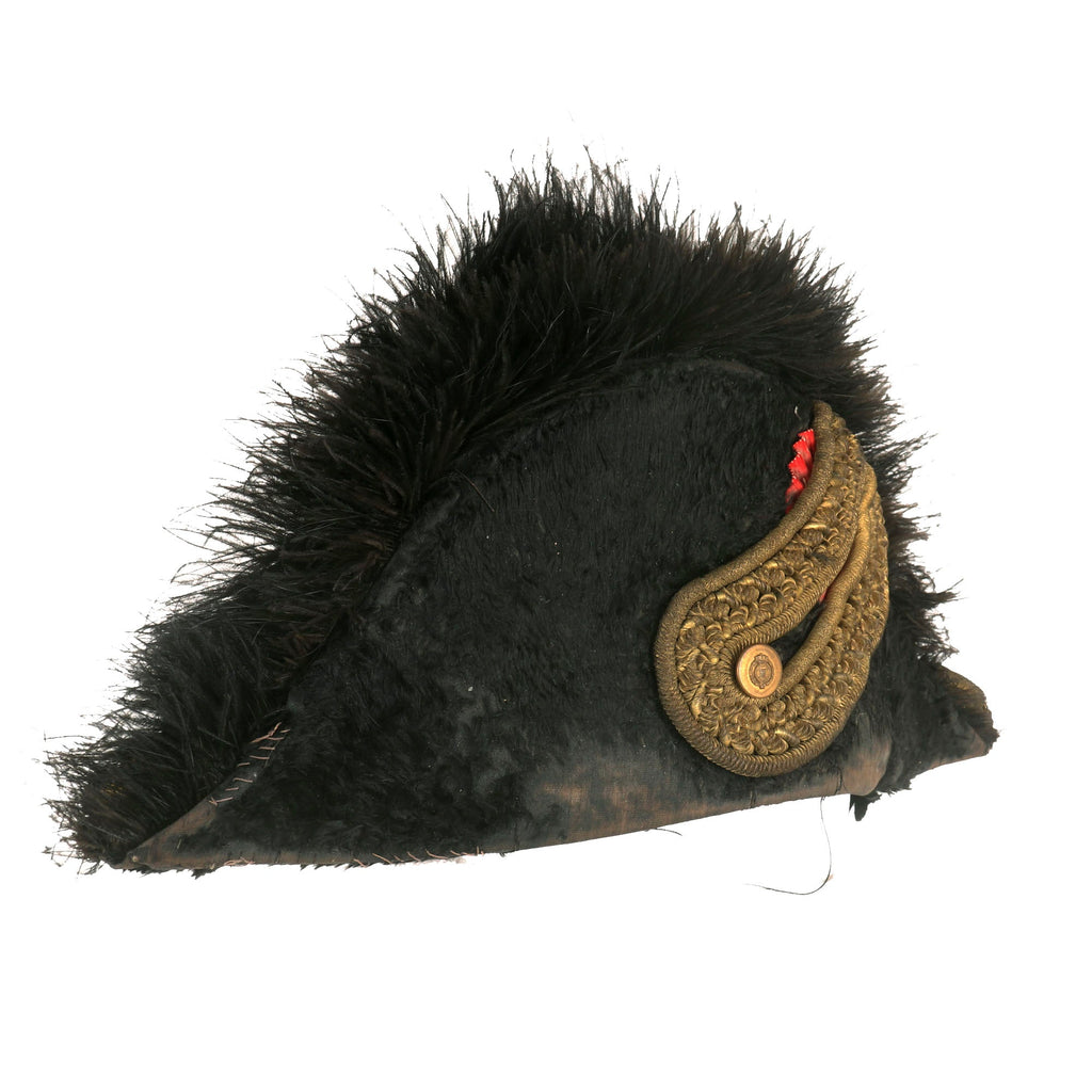 Original Spanish-American War Late 19th Century Spanish Officer’s Chapeau-Bras Collapsible Bicorn Cap by Madrid Based Manufacturer Original Items