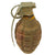 Original U.S. WWII Inert MkII Pineapple Grenade with Yellow Ring & Korean War Era 1951 Dated M204A1 Fuse Original Items