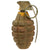 Original U.S. WWII Inert MkII Pineapple Grenade with Yellow Ring & Korean War Era 1951 Dated M204A1 Fuse Original Items