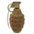 Original U.S. WWII Inert MkII Pineapple Grenade with Yellow Ring & Korean War Era 1951 Dated M204A1 Fuse Original Items