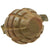 Original U.S. WWII Inert MkII Pineapple Grenade with Yellow Ring & Korean War Era 1951 Dated M204A1 Fuse Original Items
