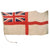 Original British WWII Large Royal Navy White Ensign Battle Flag with Halyard - 50 x 108”